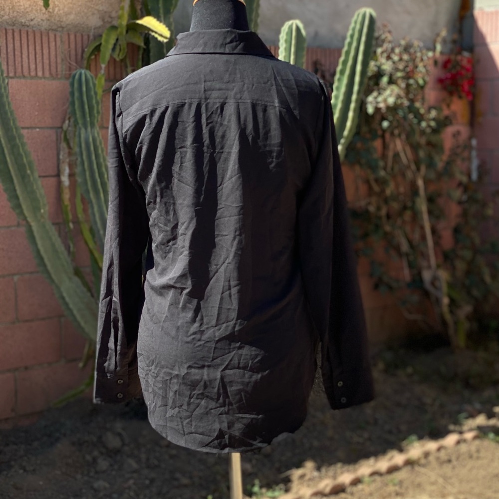 Long Black Button Down - image 5